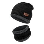 Winter Woolen Beanie Cap & Muffler Set