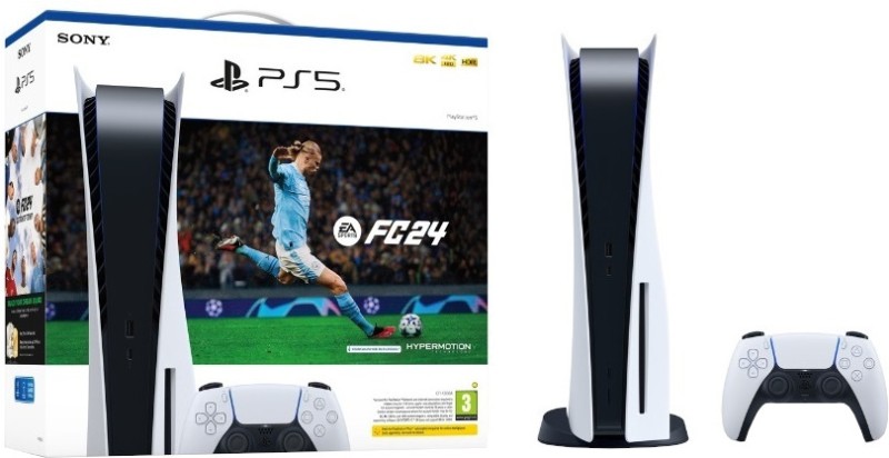 Sony Cfi -1208A01R / Cfi-1208A 01X 825 Gb Ssd Gb With Ea Sports Fc 24 Full Game Voucher(White)