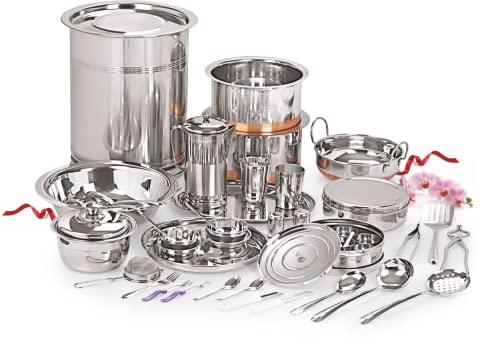 Neelam Stainless Steel Premium 101 Pc Wedding Dinner Set