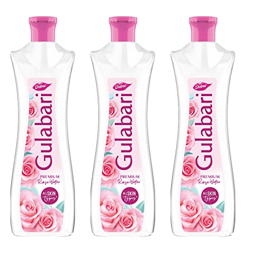 Dabur Gulabari Premium Rose Water – 400Ml (Pack Of 3) | With No Paraben | Cleanses, Hydrates & Moisturises Skin | Balances & Restores Skin’S Ph Levels | For All Skin Types