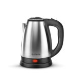 Longway Kestro 2 Liter Electric Kettle With Stainless Steel Body For Boiling (Black & Silver, 1500 Watt)