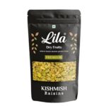 Lila Dry Fruits Premium Seedless Golden Raisins 1000G (1Kgs) | Amazing Quality Green Kishmish | Nutritious Dried Grapes | Rich In Iron & Vitamin B | Healthy Sweet Treats