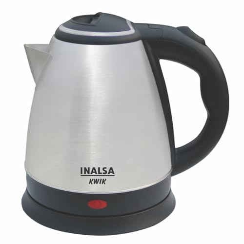 Inalsa Electric Kettle 1.5 Liter With Stainless Steel Body – Kwik|Auto Shut Off & Boil Dry Protection Safety Features| Cordless Base & Cord Winder|Hot Water Kettle |Water Heater Jug