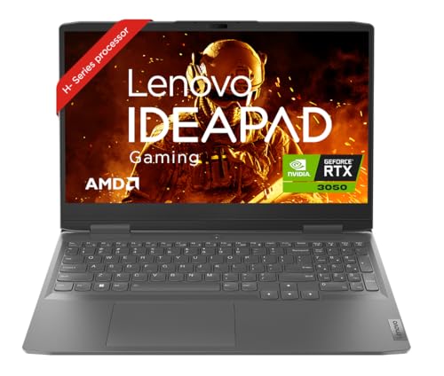 Lenovo Ideapad Gaming 3 Amd Ryzen 7 6800H 15.6″ (39.62Cm) Fhd Ips 120Hz Gaming Laptop (16Gb/512Gb Ssd/Win11/Office/Nvidia Rtx 3050 4Gb/Rgb Keyboard/Alexa/3 Month Game Pass/Onyx Grey/2.32Kg),82Sb00Y8In