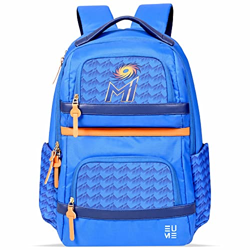 Eume Mumbai Indians 29 Ltrs Laptop Backpack With 1 Compartment | Men & Women | Fit Up To 15 Inch Laptop | Royal Blue Color