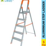 Flipkart Smartbuy 5 Step With Solid Platform Aluminium Ladder (Blue /Orange) Aluminium Ladder(With Platform)