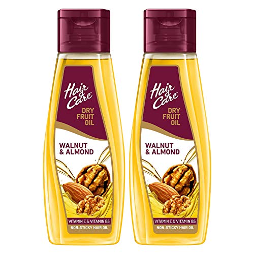 Hair & Care Dry Fruit Oil With Walnuts, Almonds & Vitamin E| Reduce Hairfall |Stronger & Silkier Hair | 500 Ml (Pack Of 2)