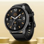 Boat Lunar Connect With Enx Technology For Bt Calling & 1.28 Hd Round Display Smartwatch(Active Black Strap, Free Size)