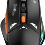 Portronics Vader Gaming Mouse With 6 Buttons, Thumb Support, Rgb Lights, Max 6400 Dpi Wired Optical  Gaming Mouse(Usb 2.0, Black)