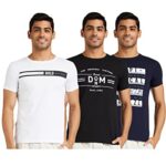 Integriti Men’S Slim T-Shirt (Pack Of 3) (Int-T-Ct-125_Black/White/Navy M)