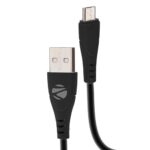 Zebronics Mu240 Usb To Micro Usb Cable 18W (Max), Charge And Sync, 1 Metre Cable (Black)