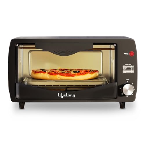 Lifelong Otg 9 Litre – Electric Oven Toaster Griller For Kitchen- 1100 W Auto Shut Off & 30 Minute Timer Control – Machine For Baking Pizza, Cake, Grilling Chicken & Toasting Bread At Home (Llot09)