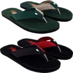 Evok Men Mens Comfortable Trending And Stylish Multicolor Embozing Flipflop (Pack Of 2) Slippers(Multicolor 5)