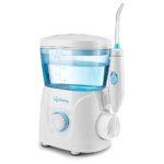 Lifelong Lldc27 Table Top Flosser | 8 360-Degree Rotating Jet Tips | 10 Pressure Modes And 600Ml Tank For Flossing At Home | Oral Irrigator| I Removes Plaque (1 Year Warranty, White)