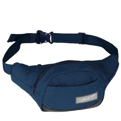 F Gear Touche Navy Canvas 4L Waist Bag