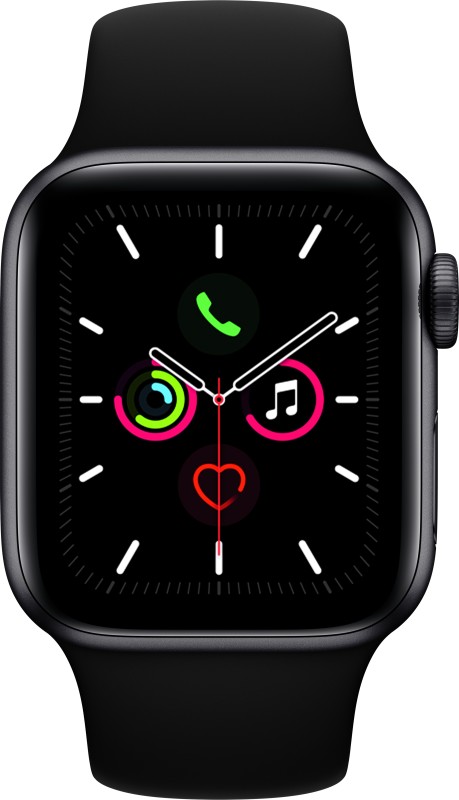 Apple Watch Series 5 Gps + Cellular(Black Strap, Regular)