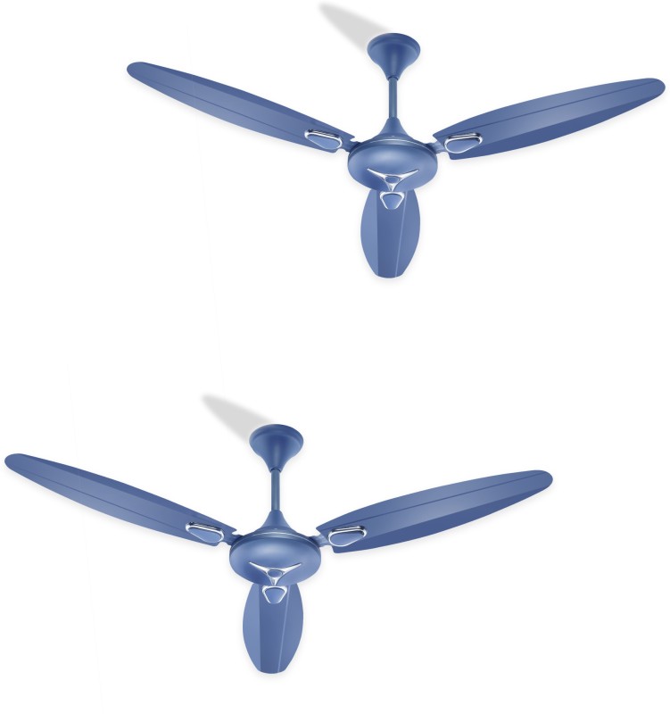 Moonstruck Suprimo-Fb-10 1200 Mm Energy Saving 3 Blade Ceiling Fan(Star Blue, Pack Of 2)