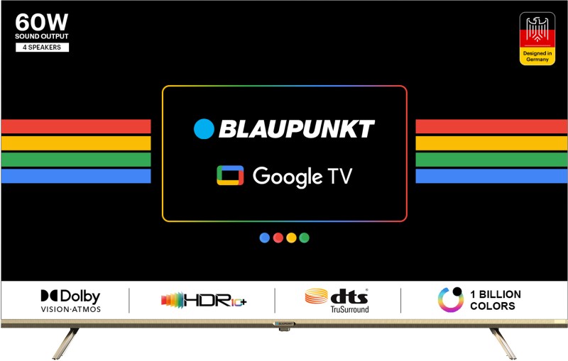 Blaupunkt Cybersound G2 Series 164 Cm (65 Inch) Ultra Hd (4K) Led Smart Google Tv 2023 Edition With Dolby Atmos & 60 W Sound Output(65Csgt7024)