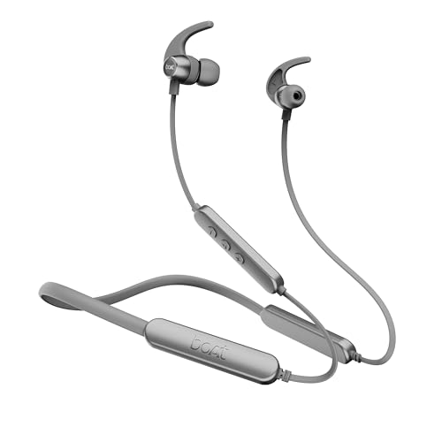 Boat Rockerz 255 Pro+ Bluetooth In Ear Earphones With Upto 60 Hours Playback, Asap Charge, Ipx7, Dual Pairing And Bluetooth V5.0(Moon White)