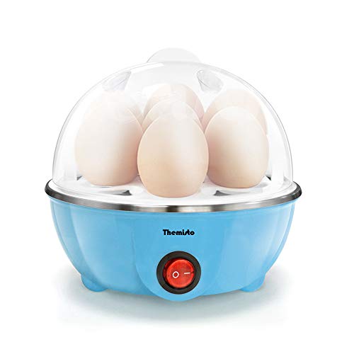 Themisto Plastic 350 Watts Electric Egg Boiler-Blue, 14 Ounce