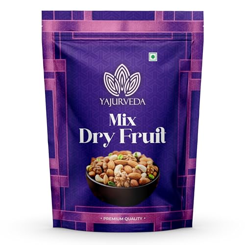 Yajurveda 100% Natural And Premium Healthy Mix Dry Fruits And Nuts | Healthy For Every Occasion Fresh And Healthy Dry Fruits Nuts (1 Kg)