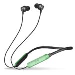 Zimo Aeroflex Bluetooth 5.2 Wireless In-Ear Headphones, 18Hrs Playtime, Deep Bass, Hd Calls, Dual Device Pairing, Voice Assist, Type-C Fast Charge Wireless Neckband, Ipx4 Water Resistant (Green/Black)