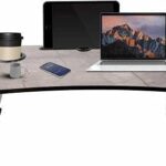 Winsobey Study Table/Bed Table/Foldable And Portable Wooden/Writing Desk For Office/Home/School (Marble Dark)