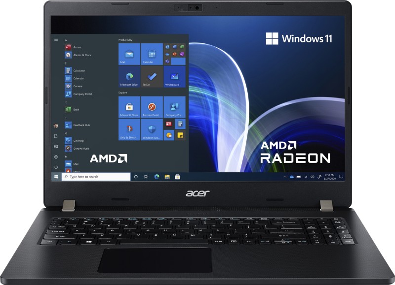 Acer Travelmate Amd Ryzen 5 Hexa Core 5500U – (8 Gb/512 Gb Ssd/Windows 11 Home) Tmp214-41-G3 Thin And Light Laptop(14 Inch, Black, 1.59 Kg)