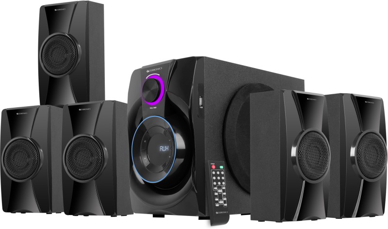 Zebronics Zeb Basso 100, 90W, Home Theater Speaker, Ac-3 Surround Sound 90 W Bluetooth Home Theatre(Black, 5.1 Channel)