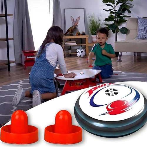 Toy Imagine™ Ice Hockey Game For Kids | Sports Game With 2 Pushers | Smooth Surface Air Cushion Hockey | Accessories Board Game | Indoor Game Gift | Battery Operated (Battery Included). 3+ Years…