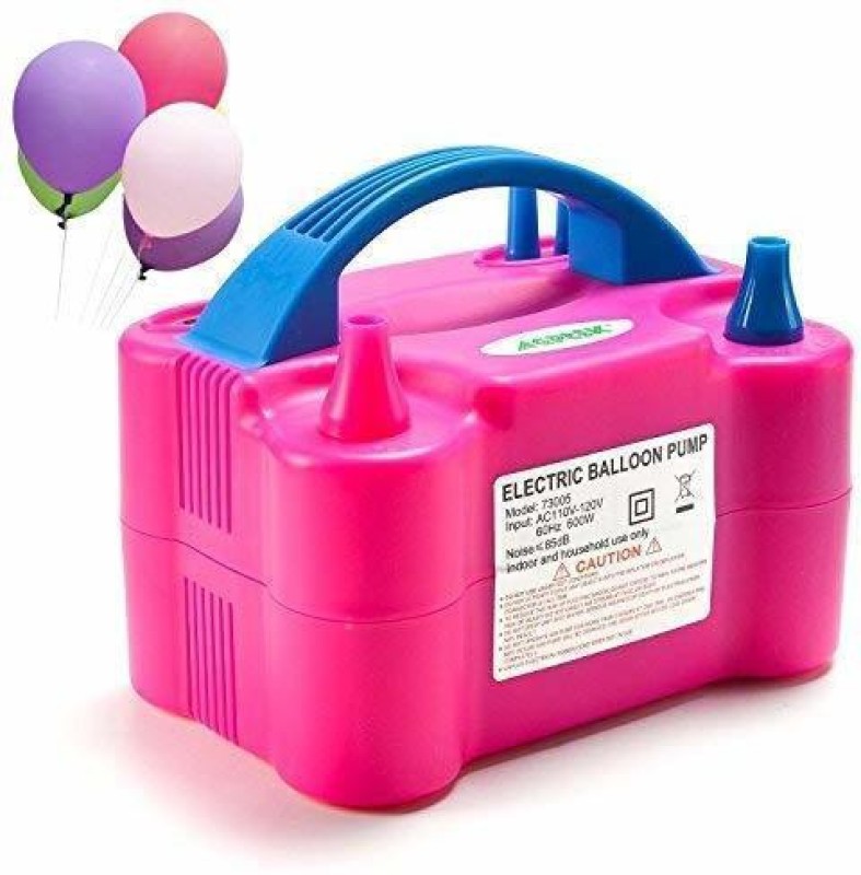 Jeevan Jyoti Agency Electric Balloon Air Blower Pump Portable Inflator Dual Nozzle Machine J9 Balloon Pump(Multicolor)