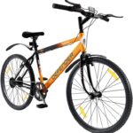 Lifelong Defender 26T With Rigid Fork 26 T Road Cycle(Single Speed, Black, Orange)