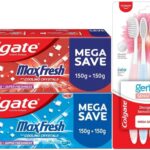 Colgate Maxfresh Red 300G & Blue 300G Toothpaste With Gentle Sensitive Toothbrush 4Pcs(1 Items In The Set)