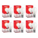 Eveready 12W Led Light Bulb | High Efficiency & Glare-Free Light | 4Kv Surge Protection | With Wide Operating Voltage Range | 100 Lumens Per Watt | Cool Day Light (6500K) | Pack Of 6, B22