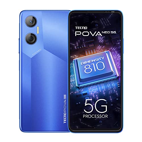 Tecno Pova Neo 5G (Sprint Blue,4Gb Ram,128Gb Storage) | 7Gb Expandable Ram | 6000Mah Battery | Fhd+ Display | 50Mp Rear Camera