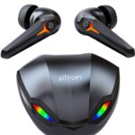 Ptron Basspods Blitz 40Ms Tws Gaming Earbuds With Trutalk Ai-Enc Calls & 45H Playtime Bluetooth Headset(Black, True Wireless)