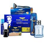 Park Avenue Luxury Grooming Collection 8 In-1 Combo Grooming Kit For Men | Gift Set For Men | Shaving Kit For Men | Shaving Foam | After Shave | Gift Hamper For Men, Husband, Boyfriend | Free Travel Pouch Inside