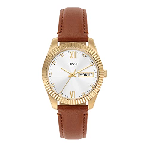 Fossil Scarlette Analog Silver Dial Women’S Watch-Es5184