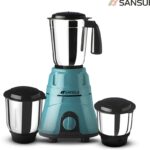 Sansui Allure Plus 500 W Juicer Mixer Grinder (3 Jars, Black, Blue)