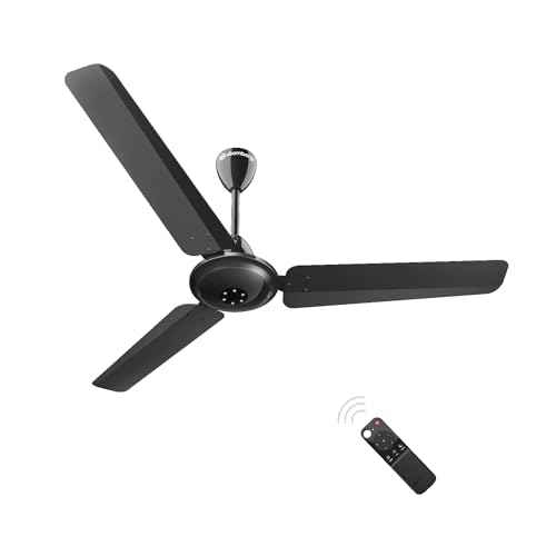 Atomberg Efficio Alpha 1200Mm Bldc Motor 5 Star Rated Classic Ceiling Fans With Remote Control | High Air Delivery Fan With Led Indicators | Upto 65% Energy Saving | 1+1 Year Warranty (Gloss Black)