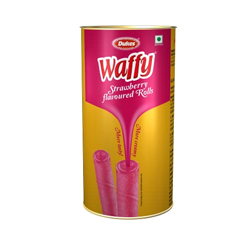 Dukes Waffy Strawberry Flavoured Rolls (300G)