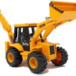 Graphene Friction Powered Plastic Jcb Construction Realistic Engineer Vehicle Pushdozer Excavator Bulldozer Construction Toys Truck Machine For Kids Yellow