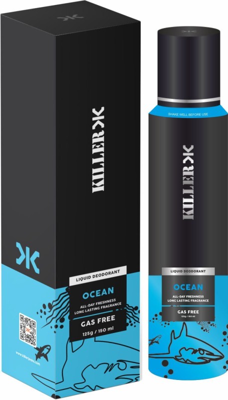 Killer Ocean No Gas Deodorant Body Spray  –  For Men(150 Ml)