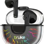 Truke Btg Alpha Earbuds With Game Mode, 38H Playtime, 7Rgb Leds Bluetooth Headset(Black, True Wireless)