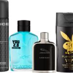 Jaguar Valentine’S Day Special Fragrance Gift Set For Men (Edt 40Ml + Police Deo 200Ml + Playboy Edt 100Ml & Shower Gel 250Ml)(4 Items In The Set)