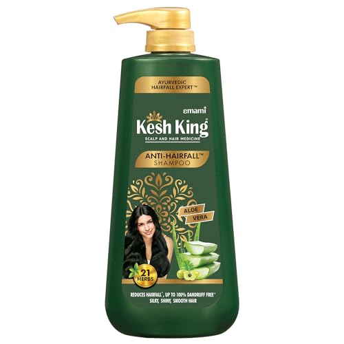 Kesh King Ayurvedic Anti Hairfall Shampoo| Reduces Hairfall | 21 Natural Ingredients |No Paraben & No Silicon | With The Goodness Of Aloe Vera, Bhringraja And Amla For Silky, Shiney – 600 Ml