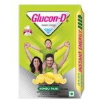 Glucon-D Nimbu Pani Glucose Powder (450G, Refill)| For Tasty & Healthy Tangy Flavoured Glucose Drink| Provides Instant Energy| Vitamin C Supports Immunity| Contains Calcium For Bone Health