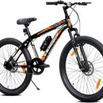 Leader Beast 27.5T – Ultimate Adventure Bike With Front Suspension, Dual Disc Brake 27.5 T Hybrid Cycle/City Bike(Single Speed, Black)