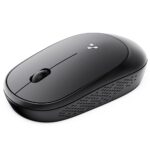 Ambrane Sliq Wireless Optical Mouse With 2.4Ghz, Usb Nano Dongle, 3 Keys With Silent Clicks, 1200 Dpi, Comfortable Grip (Black)