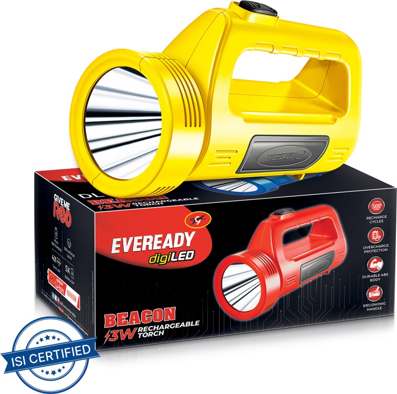 Eveready Beacon Dl 29 3W Led Torch(Multicolor, 16.3 Cm, Rechargeable)